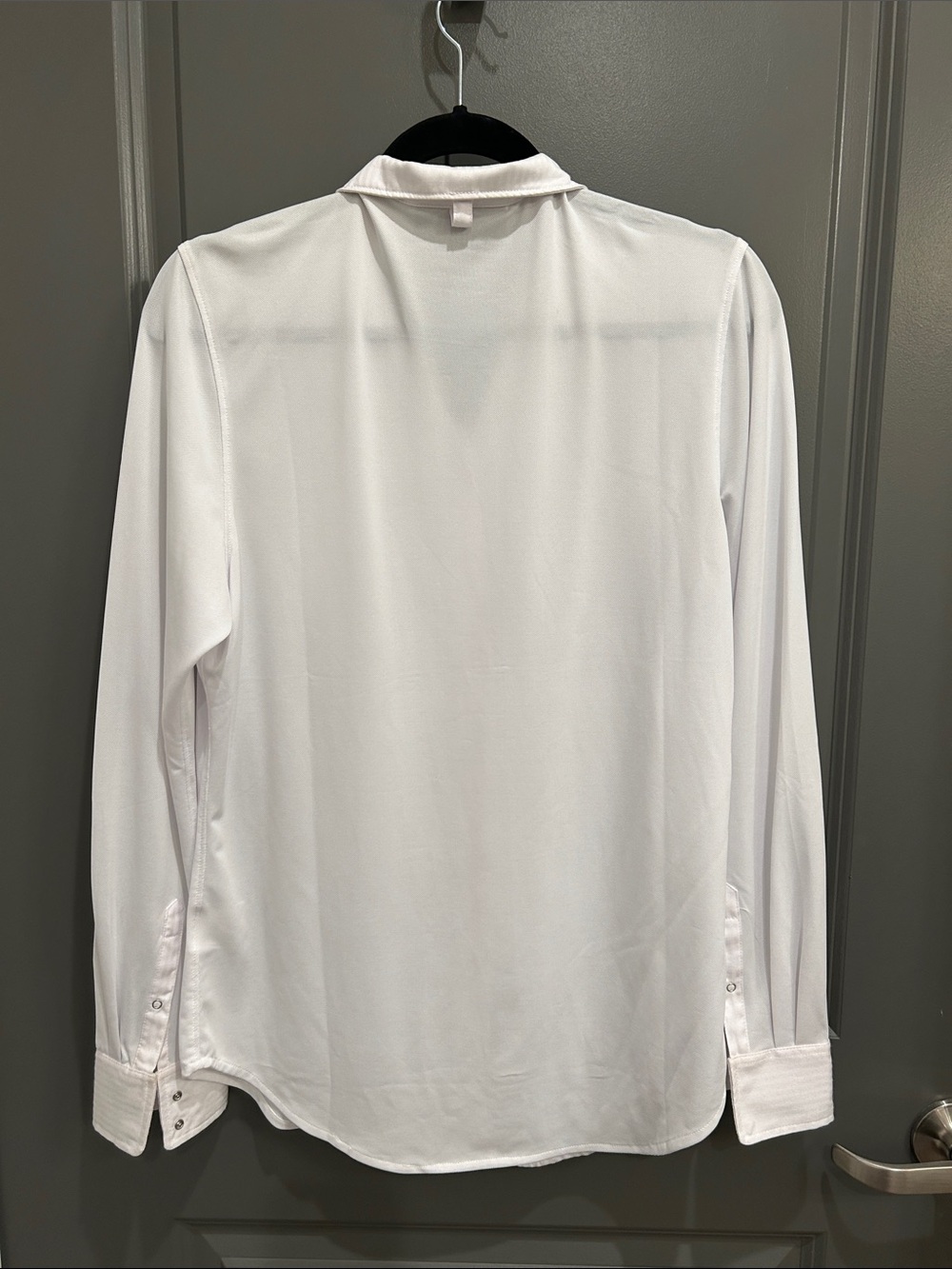 Ariat White Long-Sleeve Show Shirt with Pinstripe Front NWT - Picture 9 of 9